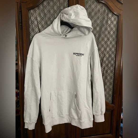 Represent White Hoodie SIZE M - Picture 1 of 5